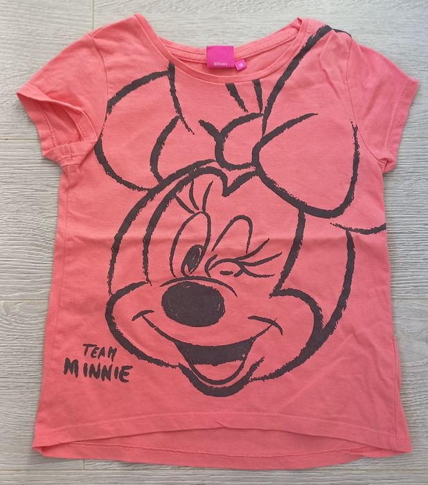 Disney Koszulka z krótkim rękawem 122 Myszka Minnie różowa