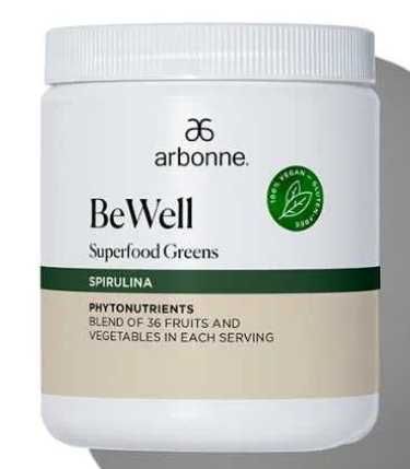 Superfood Greens Spirulina i chlorella Arbonne BeWell