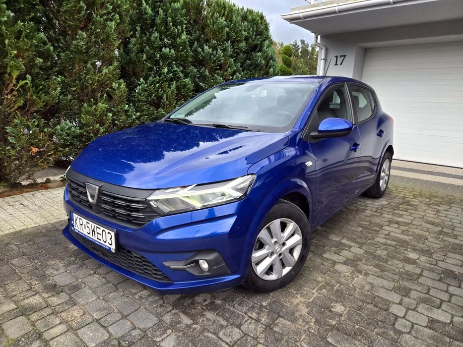 Dacia Sandero 1.0 100KM benz+LPG salonPL ASO 1wł bezwypadkowy ledy keyless navi