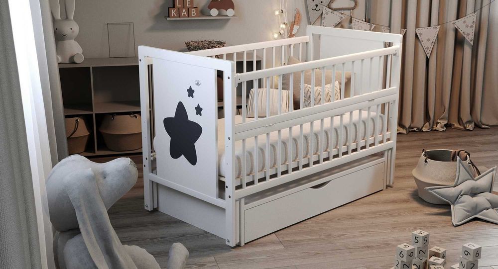 Ліжко для Немовлят ! Кроватка для новонароджених / Ліжечко Букове