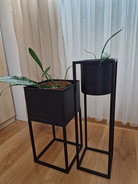 Donice donica kwietnik metalowy czarny loft