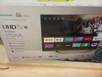 Smart TV hisense ecrã partido.