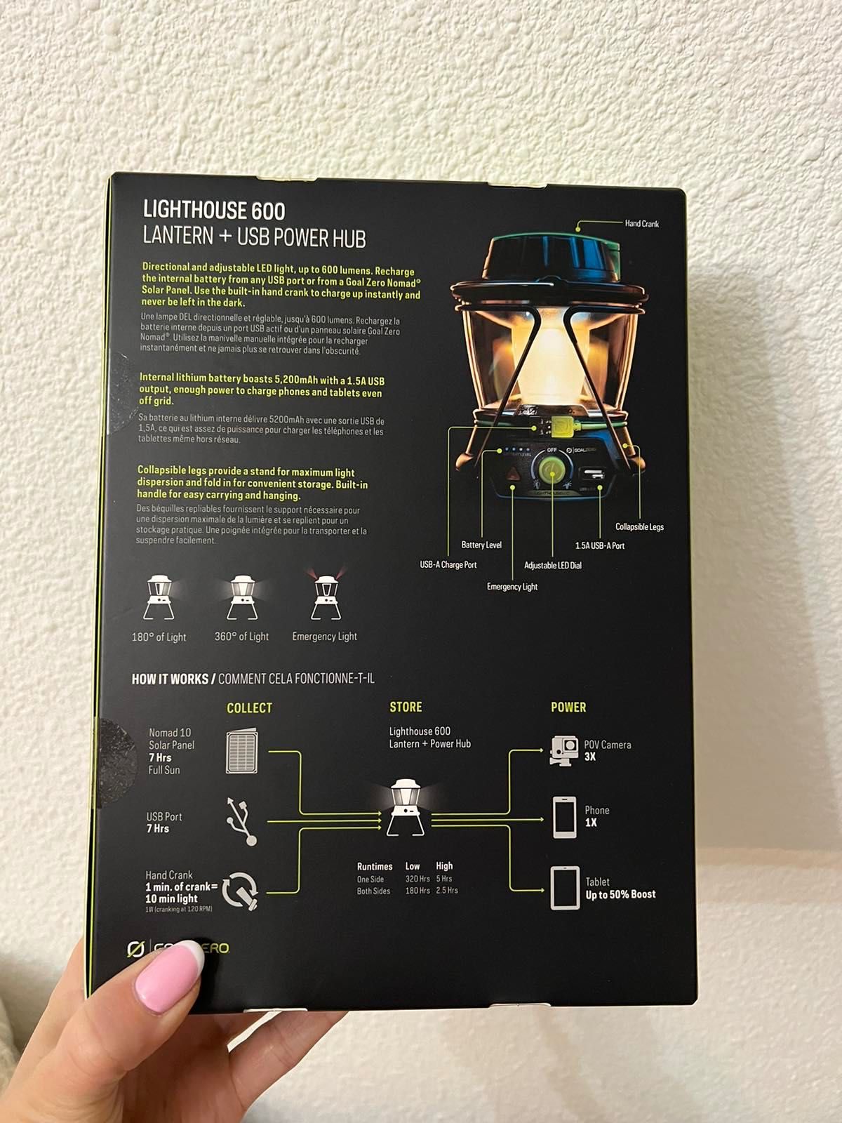 Ліхтар Goal Zero Lighthouse 600 Lantern&USB Power Hub