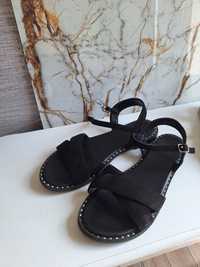 Sandały czarne damskie rozmiar 38