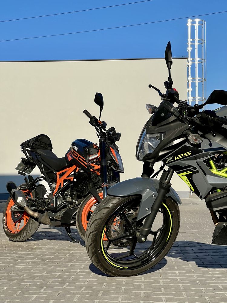 KTM Kawasaki Wynajem motocykli 125 na Kat. B