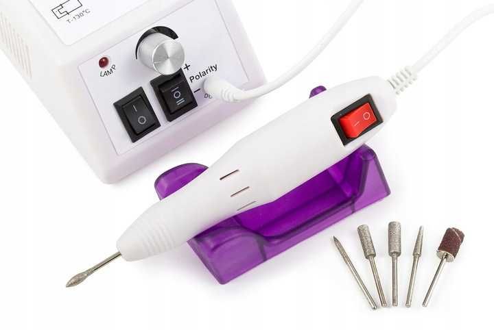 FREZARKA DO PAZNOKCI do manicure pedicure kosmetyczna 12W + frezy