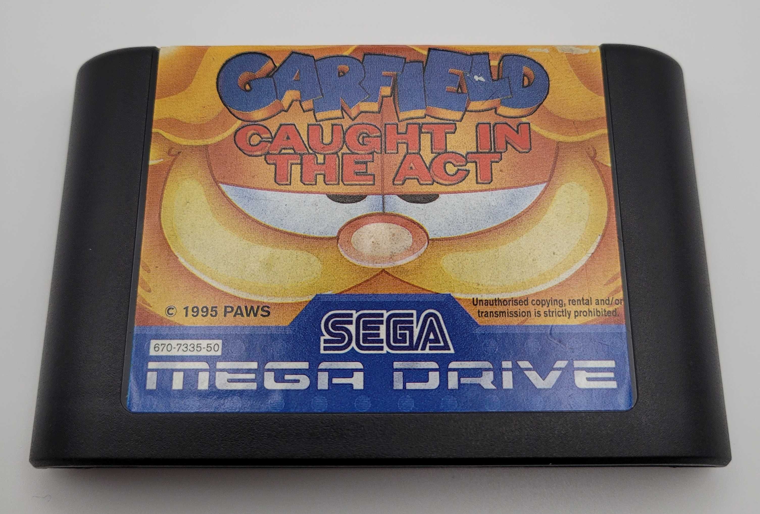 Mega drive jogo: Garfield Caught in the Act