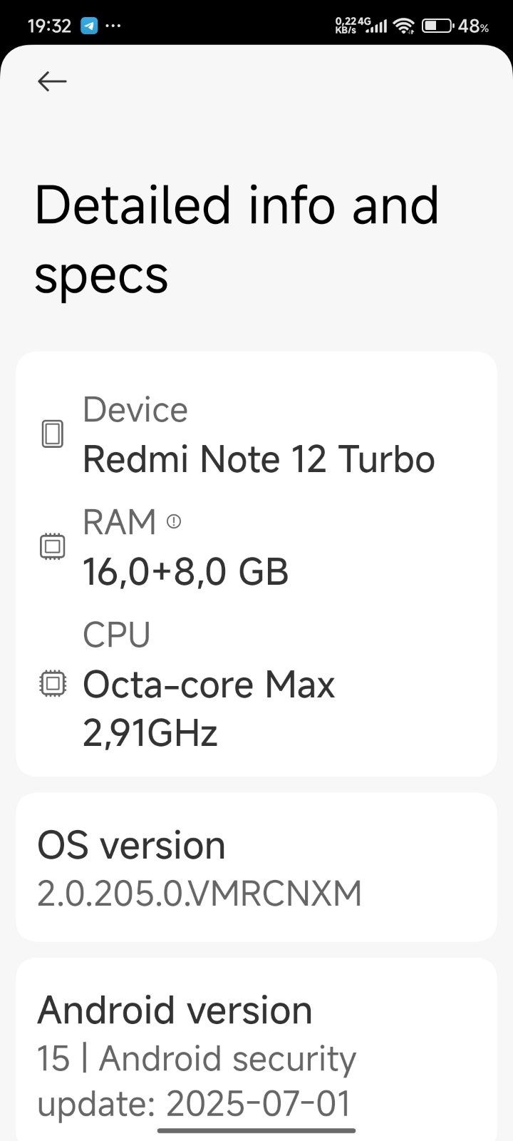 Redmi Note 12 Turbo 24/1Tb чорного кольору