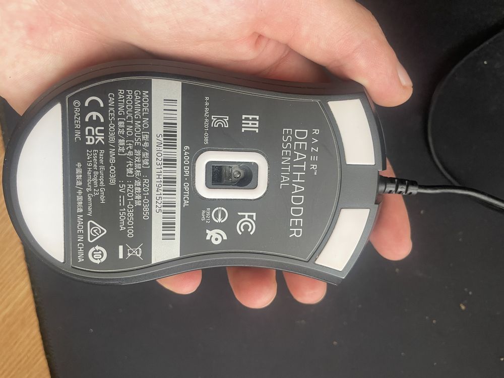 Ігрова Миша Razer Death Adder Essential (RZ01-03850100-R3M1) Б/У