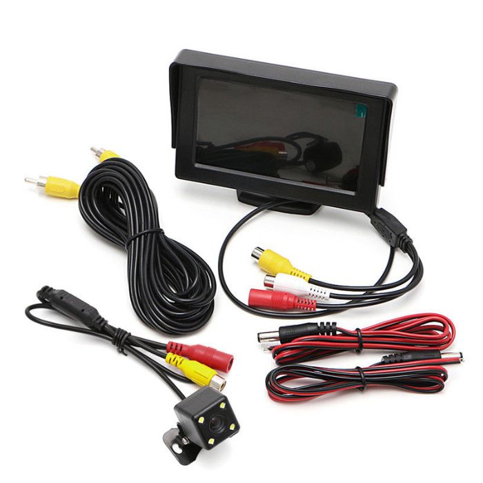 Sistema de video marcha atrás para carro Monitor 4.3 + camera