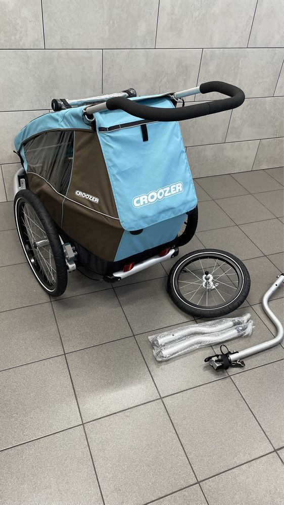 Przyczepka rowerowa jednoosobowa Croozer Kid plus For 1 z amortyzacja