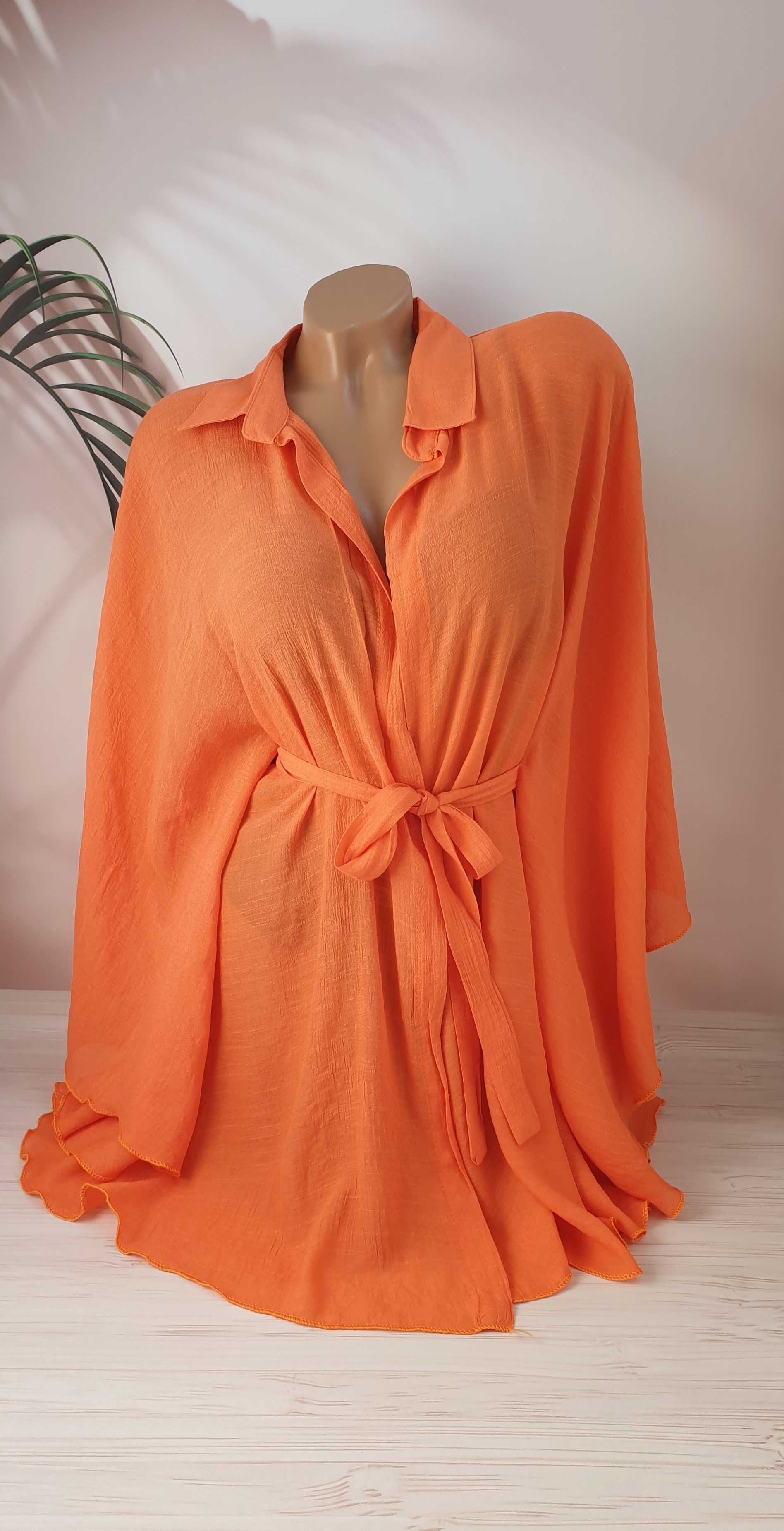Жіноча пляжна туніка XL, 2XL, 3XL з легкої тканини/асортимент кольорів