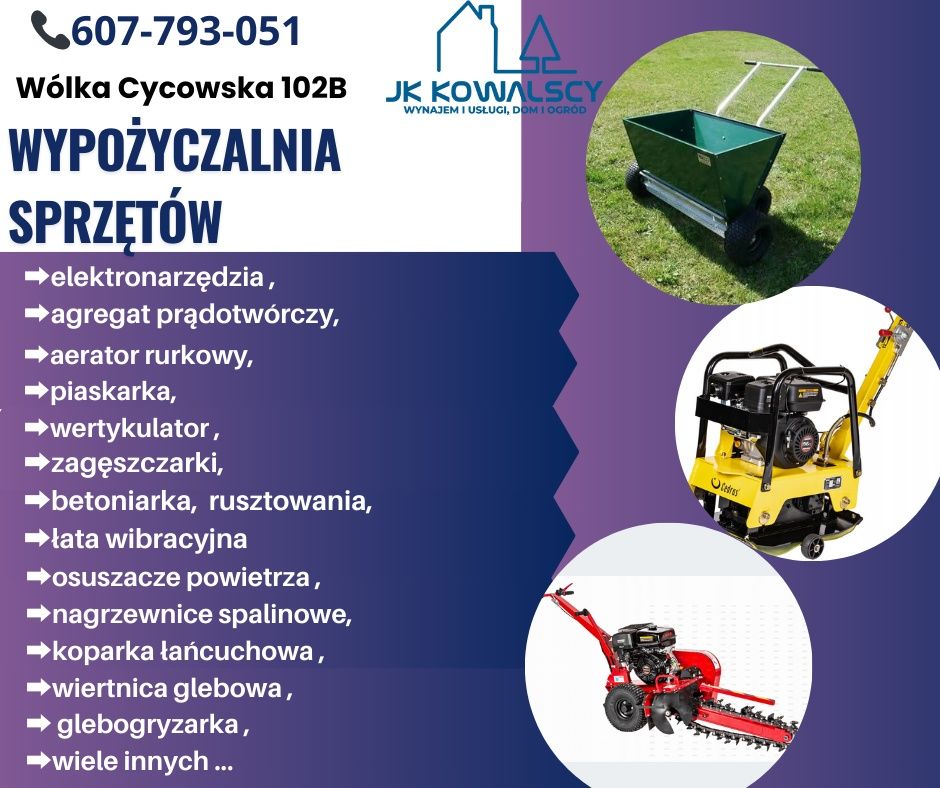 Wertykulator/areator WYPOŻYCZALNIA