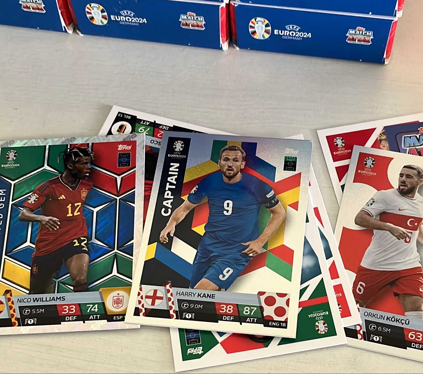 CARTAS MATCH ATTAX EURO 2024  (10 Packs x 3 saquetas)