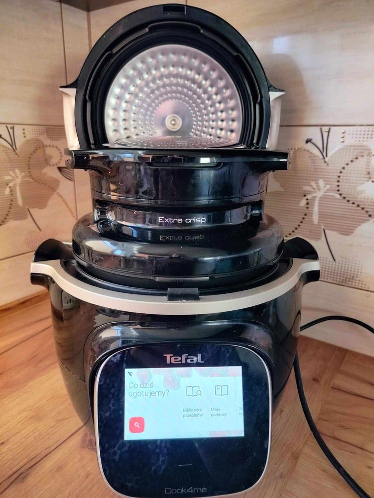 Multicooker Tefal Cook4Me(wifi) + pokrywa do zapiekania Extra Crispy