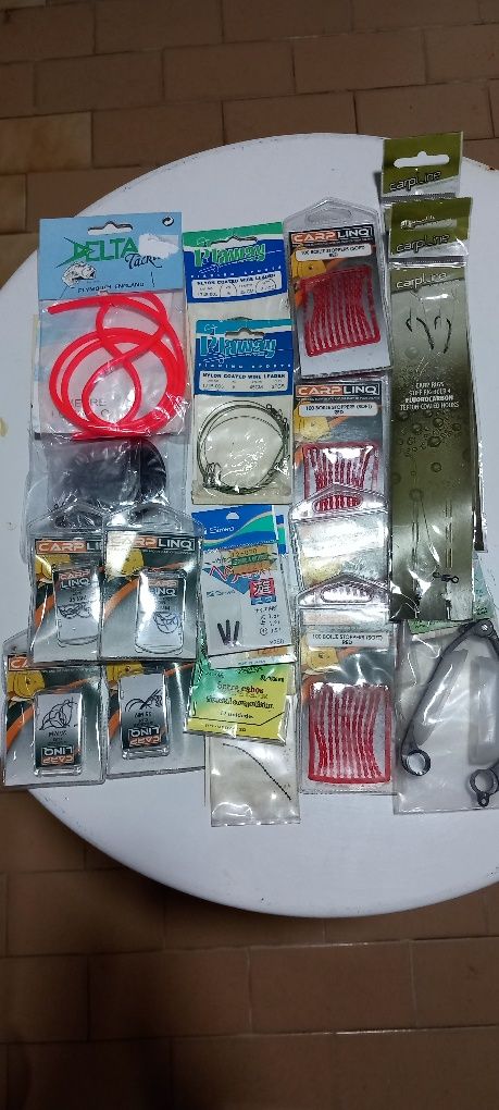 Acessórios para pesca desportiva à carpa