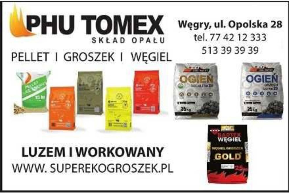 Skład Opału węgiel orzech groszek ekogroszek miał pellet