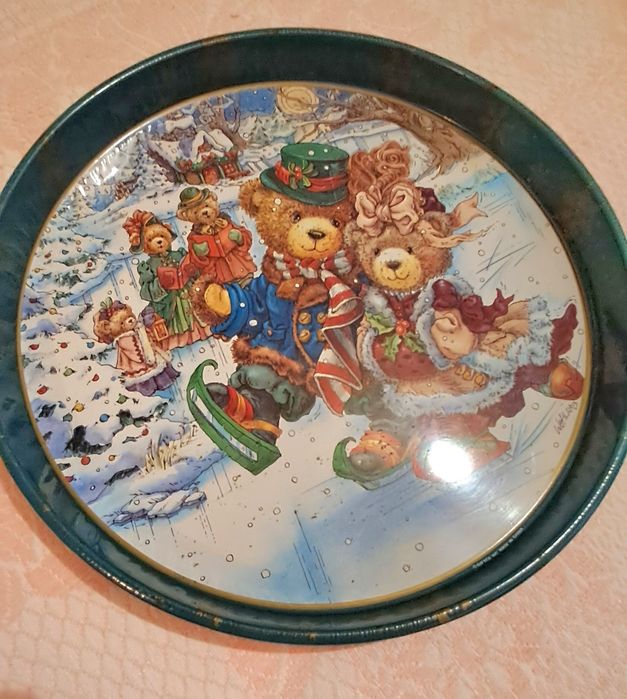 Bandeja especial Natal em chapa 30cm diametro