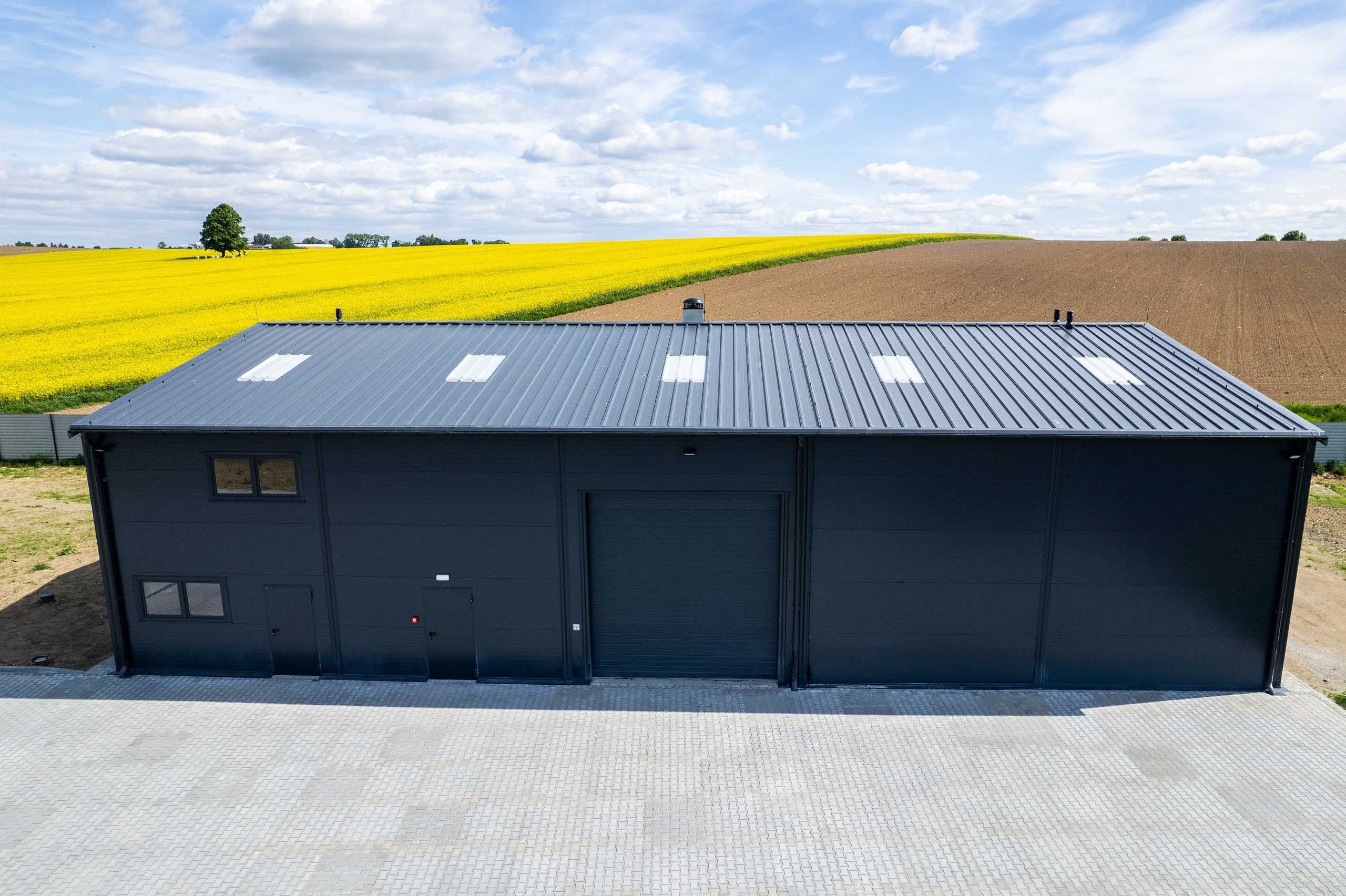 Hala Ocieplana 16x25x5,5m + Biuro Magazynowa Magazyn PIR Stalowa 400m2