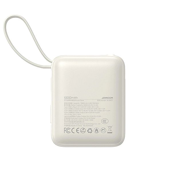 Powerbank Joyroom JR-PBF27/10000mAh 22.5W z wbudowanymi kablami USB-C
