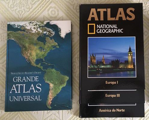 "Atlas Universais" - vários estilos