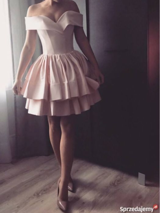 Sukienka lou Megan różowa na Ślub, Wesele, Chrzciny, Święta, Sylwester