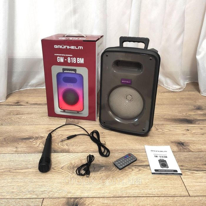 Акция! Портативная колонка GW-818 BM Grunhelm