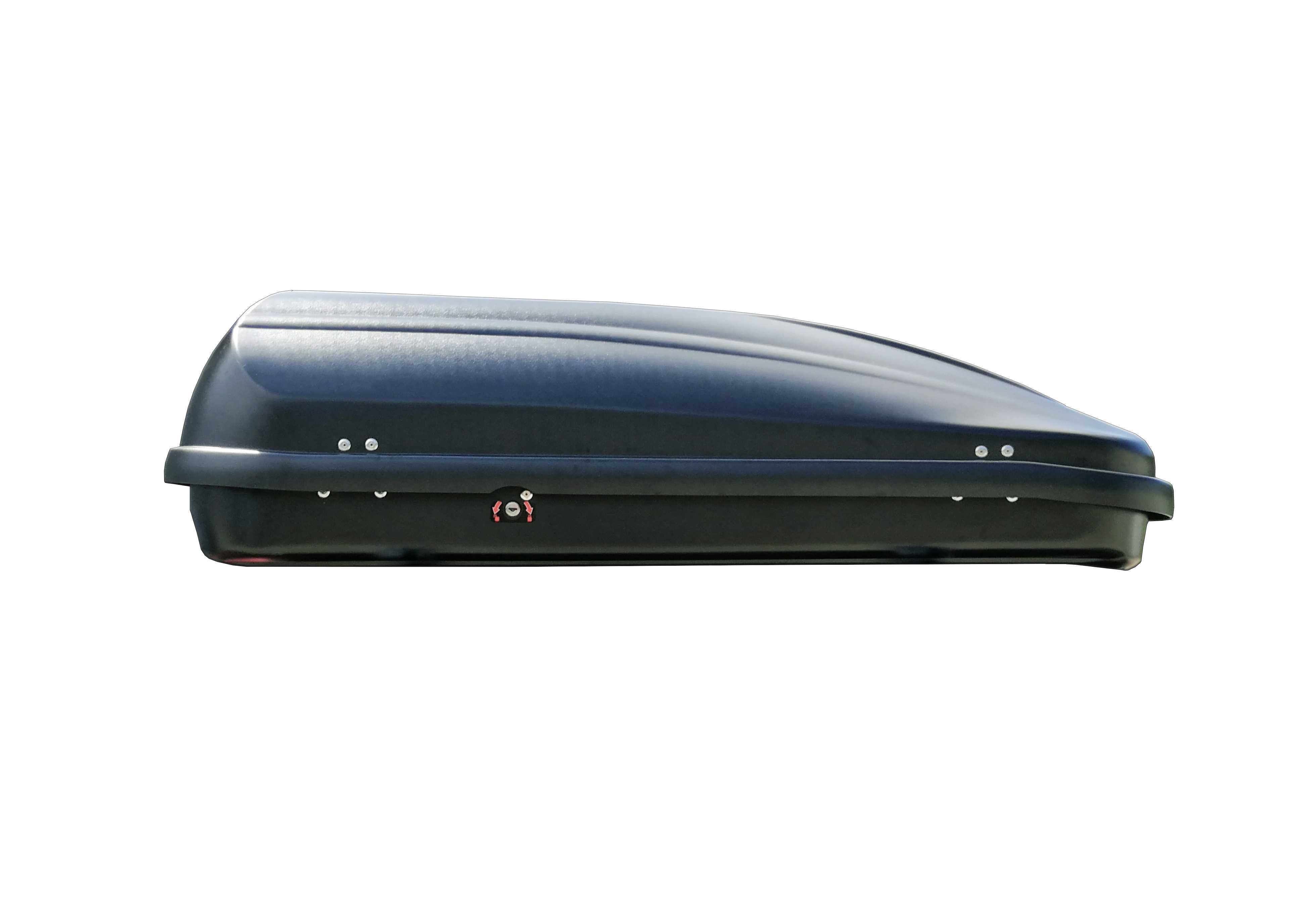 Box dachowy Sportac 420 -pojemny, krótki, czarny/matowy do hatchbacków
