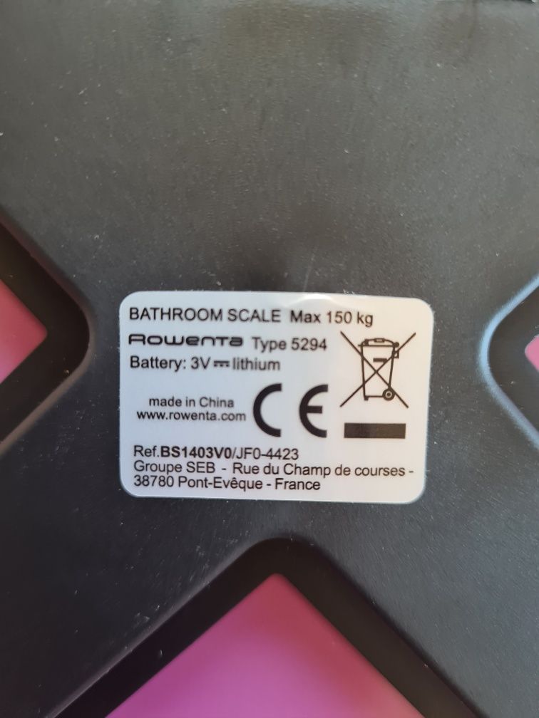 ROWENTA Waga łazienkowa PREMISS różowa
