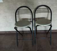 Krzesło krzesła fotele do kuchni jadalni składane hokery 2 sztuki