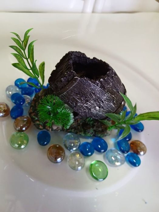 Aquário de vidro grande