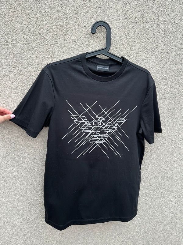 Koszulka męska czarna emporio Armani r s 36 t-shirt nowa bawełna