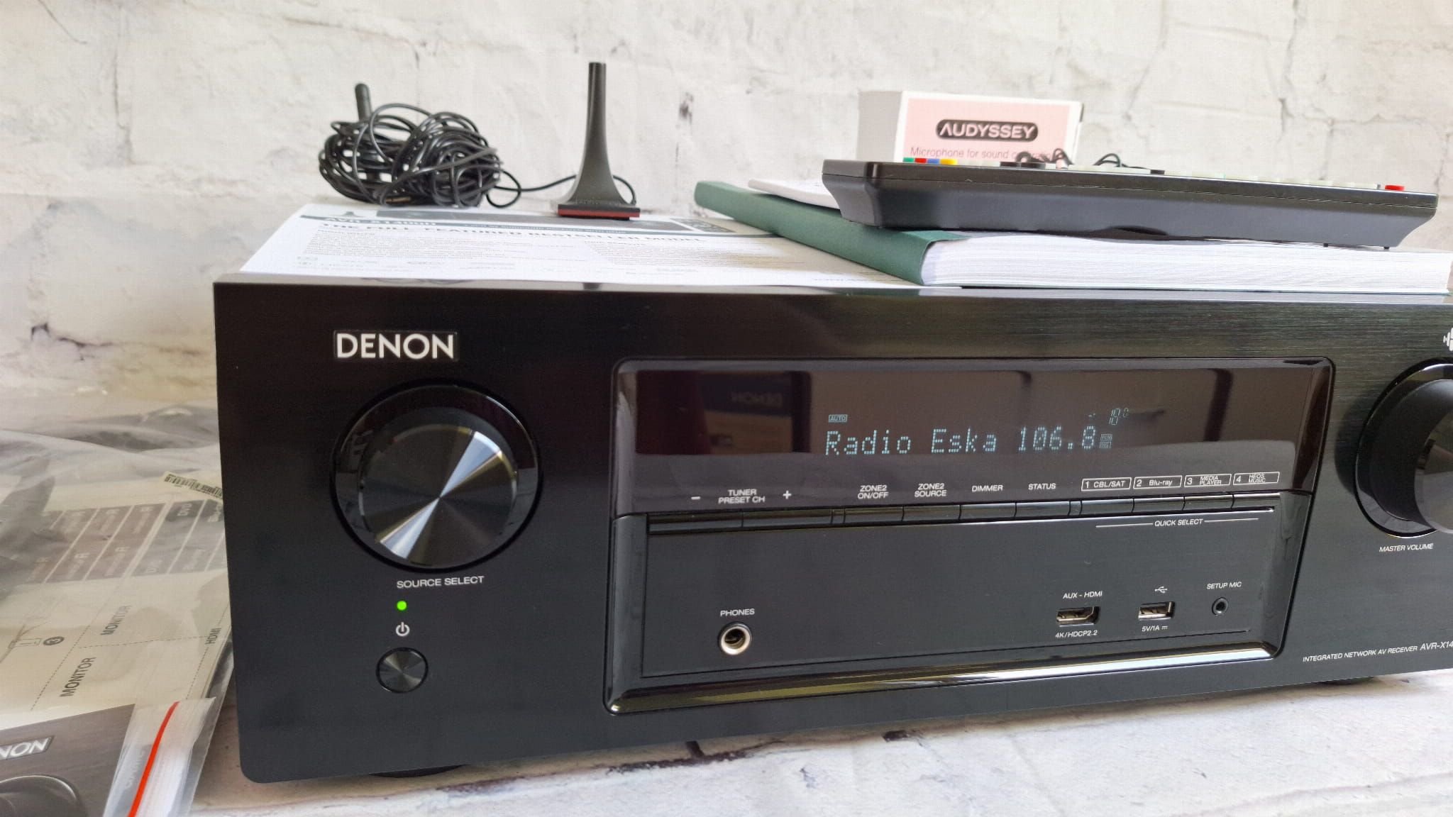 7.2 Denon AVR-X1400 Wi-Fi BT Heos Atmos ARC