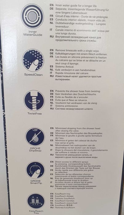 Grohe Vitalio 150 SmartActive zestaw prysznicowy z drążkiem NOWY