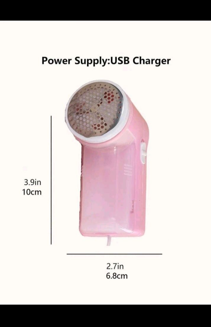 2Peças Limpador eletrônico portátil, aparador elétrico de bolas de pel