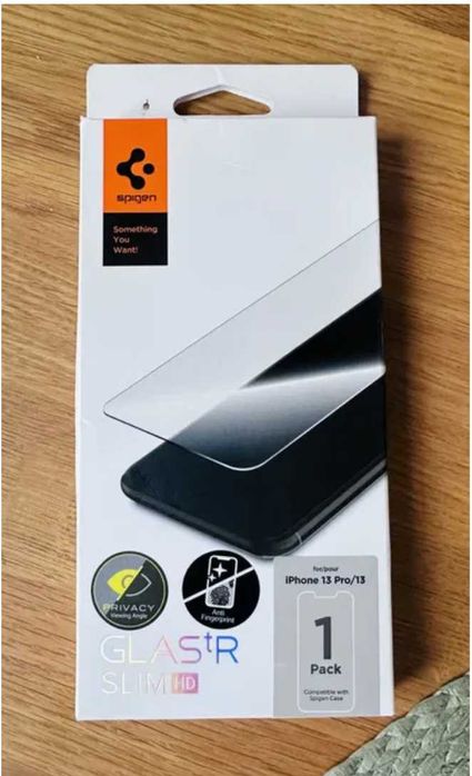 Szkło hartowane Spigen privacy iPhone 13/13pro nowe
