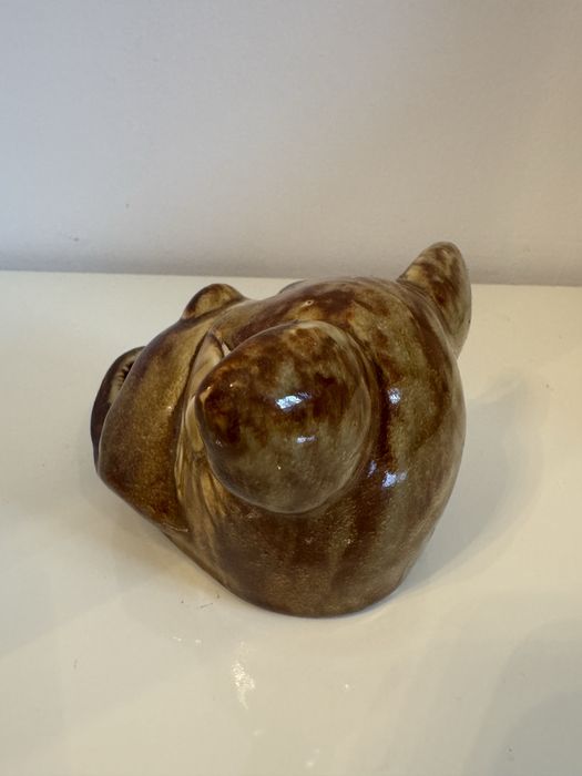 Pote de cerâmica portuguesa Bull dog