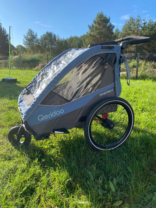 Przyczepka rowerowa Queridoo Sportex 2 dwuosobowa (riksza)