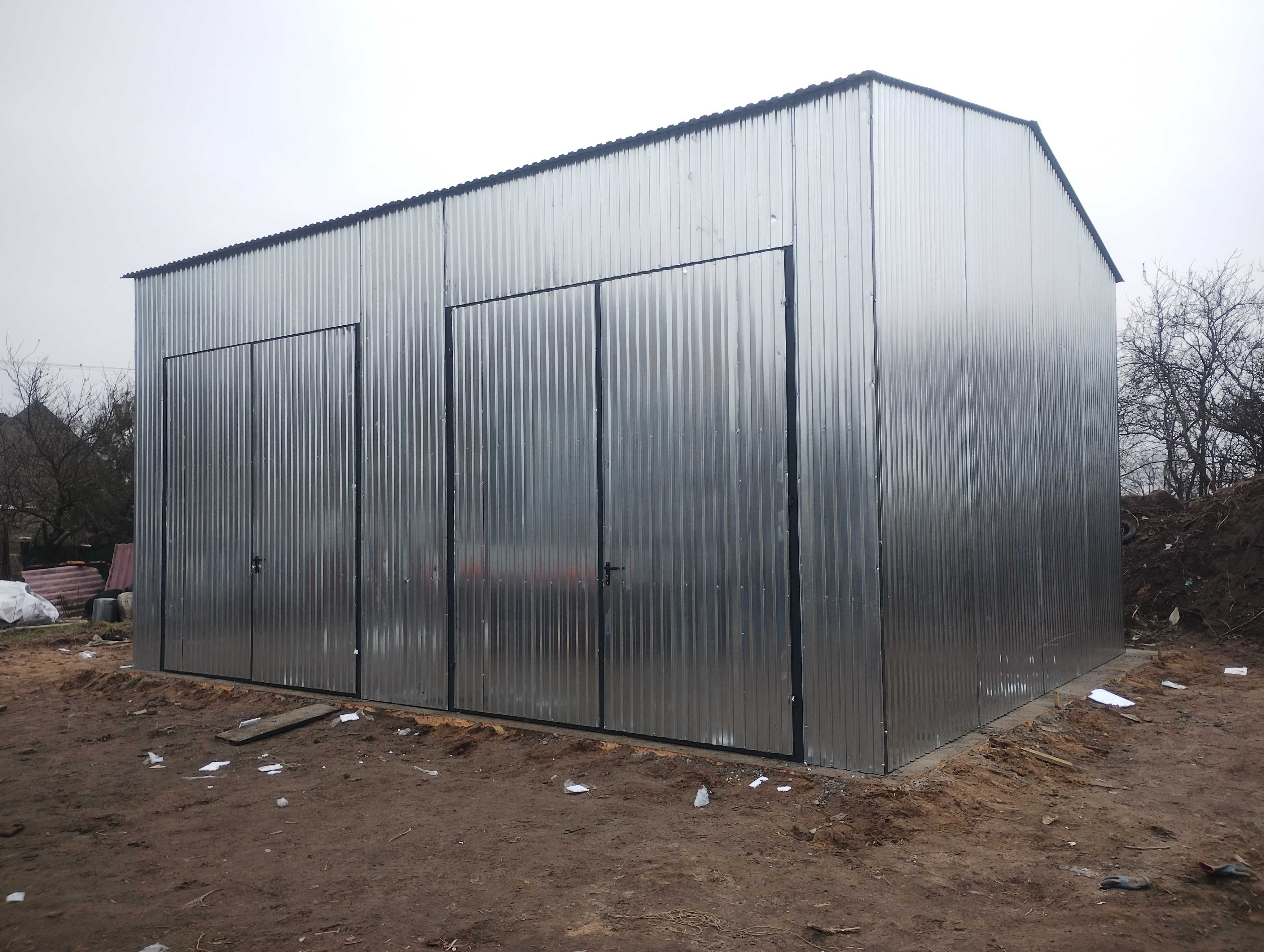 Garaż blaszany. Schowek. 4x6  Konstrukcja ocynkowana. 1 gat. Producent