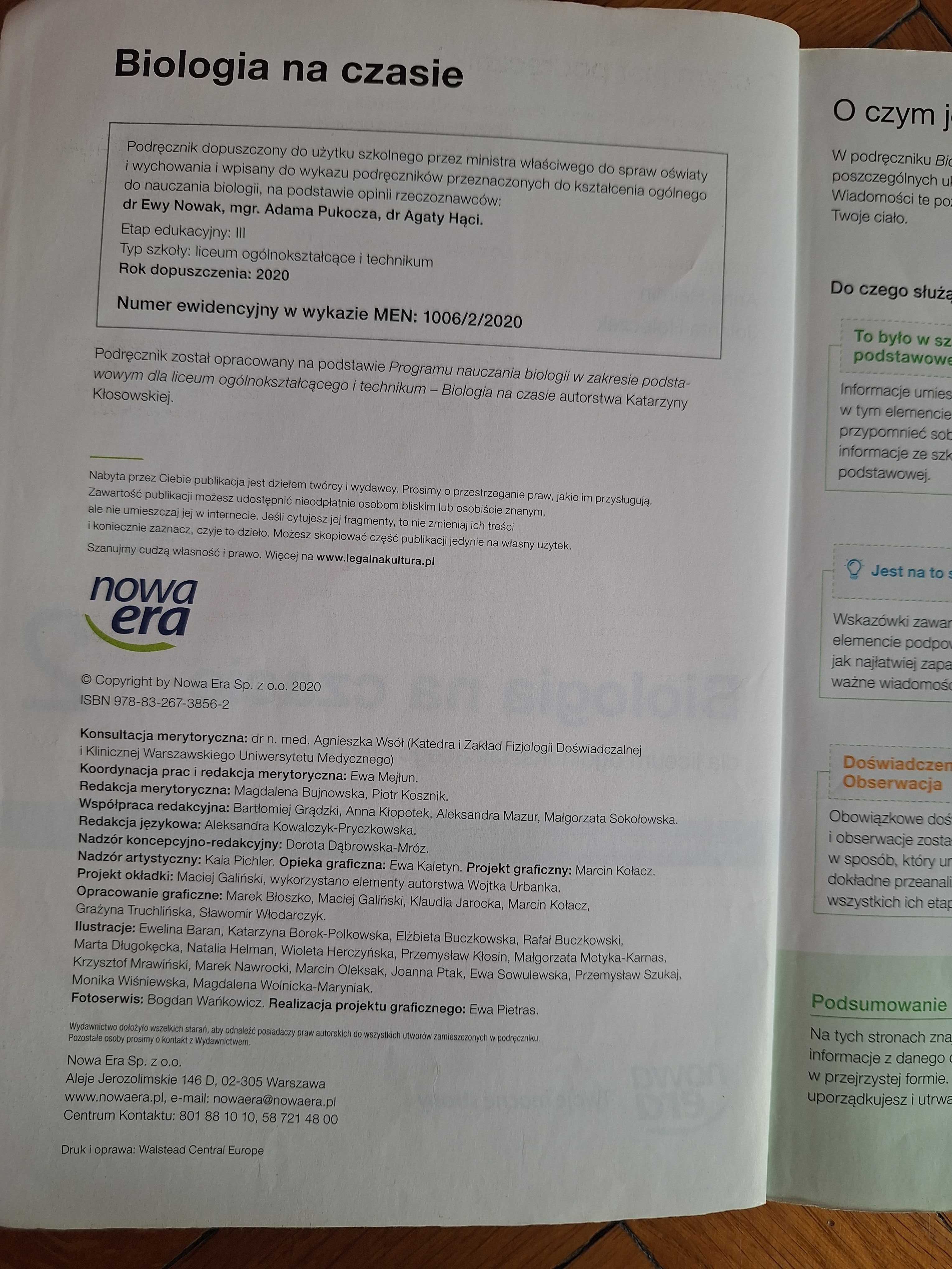 Biologia na czasie 2 Podręcznik Nowa Era