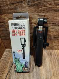 Монопод для селфи cо шнуром Bordo SS33 NEW-YORK Selfie Stick Black