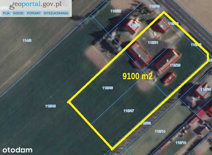 Pawłowo koło Chojnic. Działka inwestycyjna 8500 m2