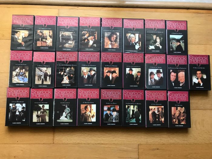 Coleção filmes Sherlock Holmes em VHS
