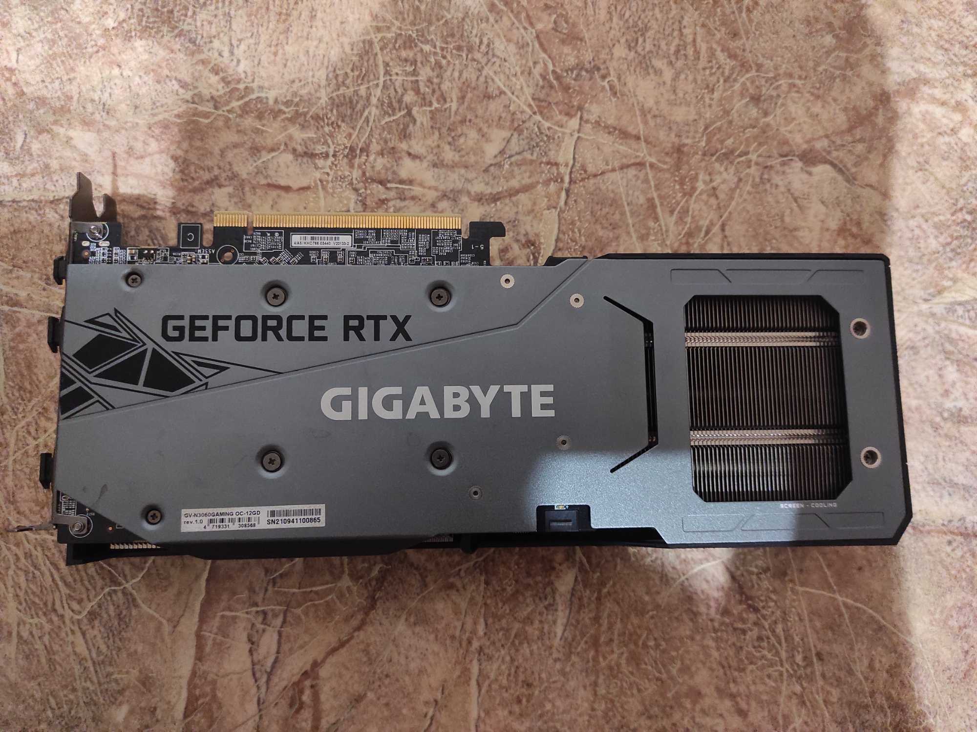 Gigabyte PCI-Ex GeForce RTX 3060 Gaming OC 12GB GDDR6 (192bit)