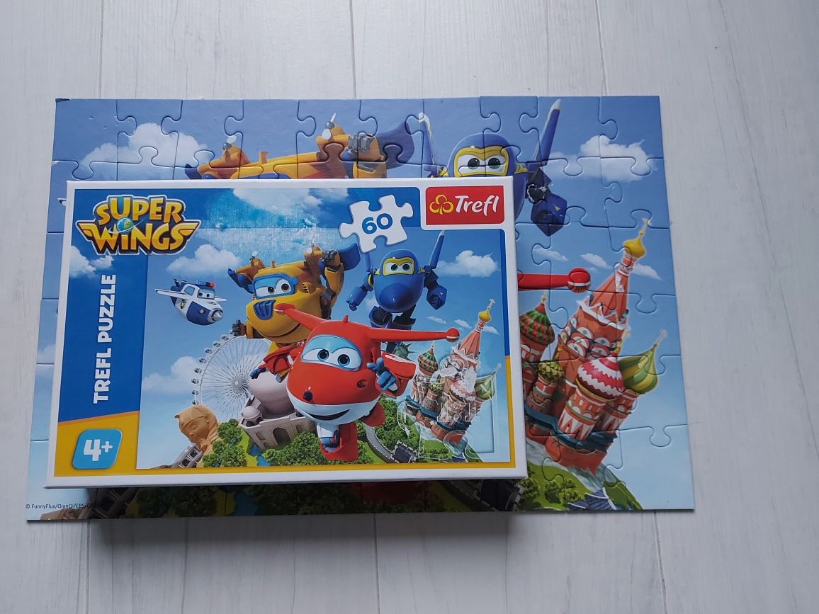 Super Wings samolot dżetek dzetek maskotka + puzzle gratis