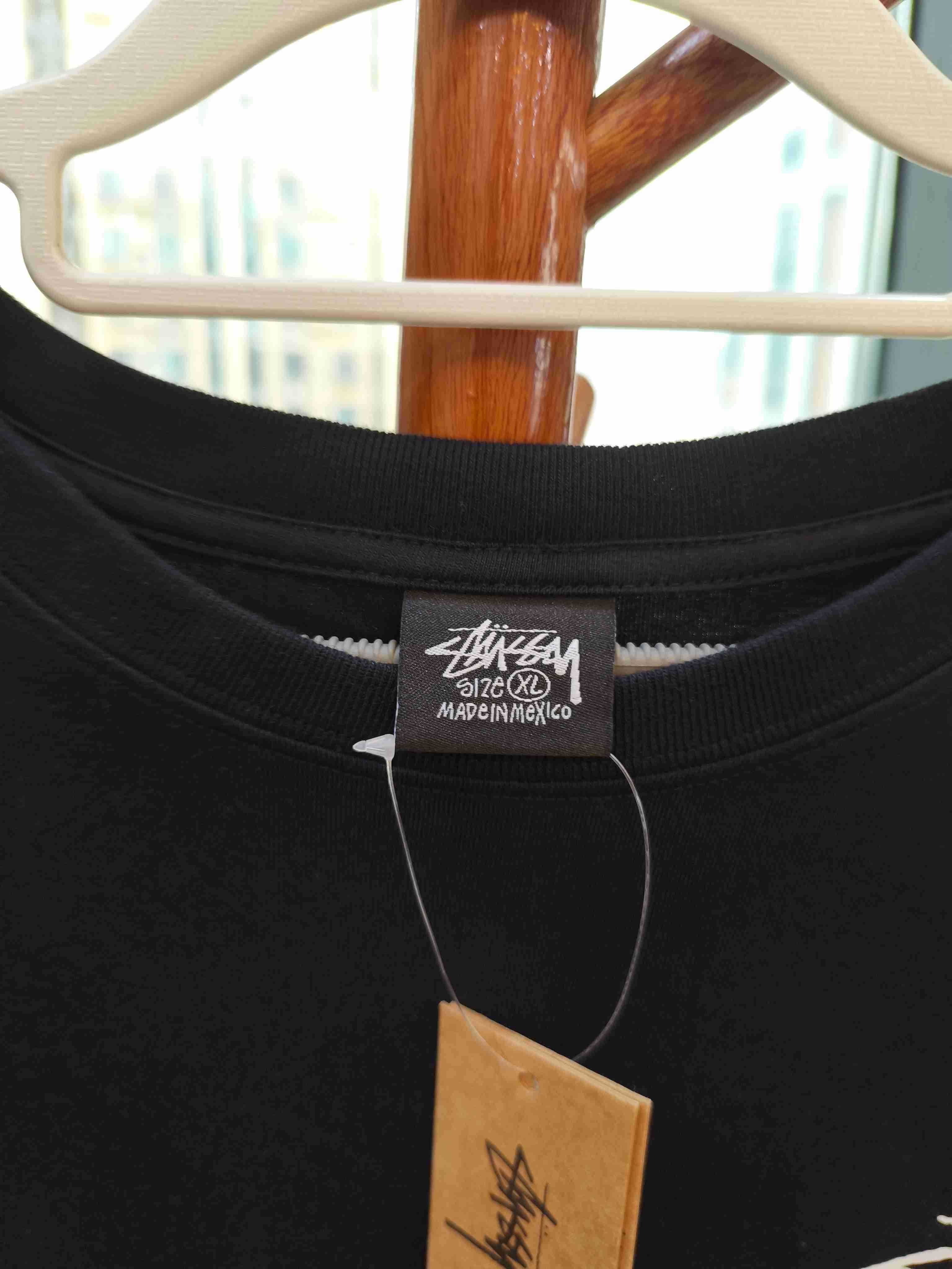 Męska czarna koszulka Stussy Summer Casual, rozmiar XL