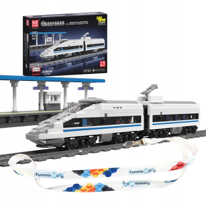 Klocki 1211 el. Lokomotywa sterowana model Mould King 12021