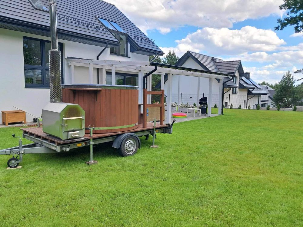 Mobilna balia, spa, ruska bania, balia z jacuzzi do wynajęcia