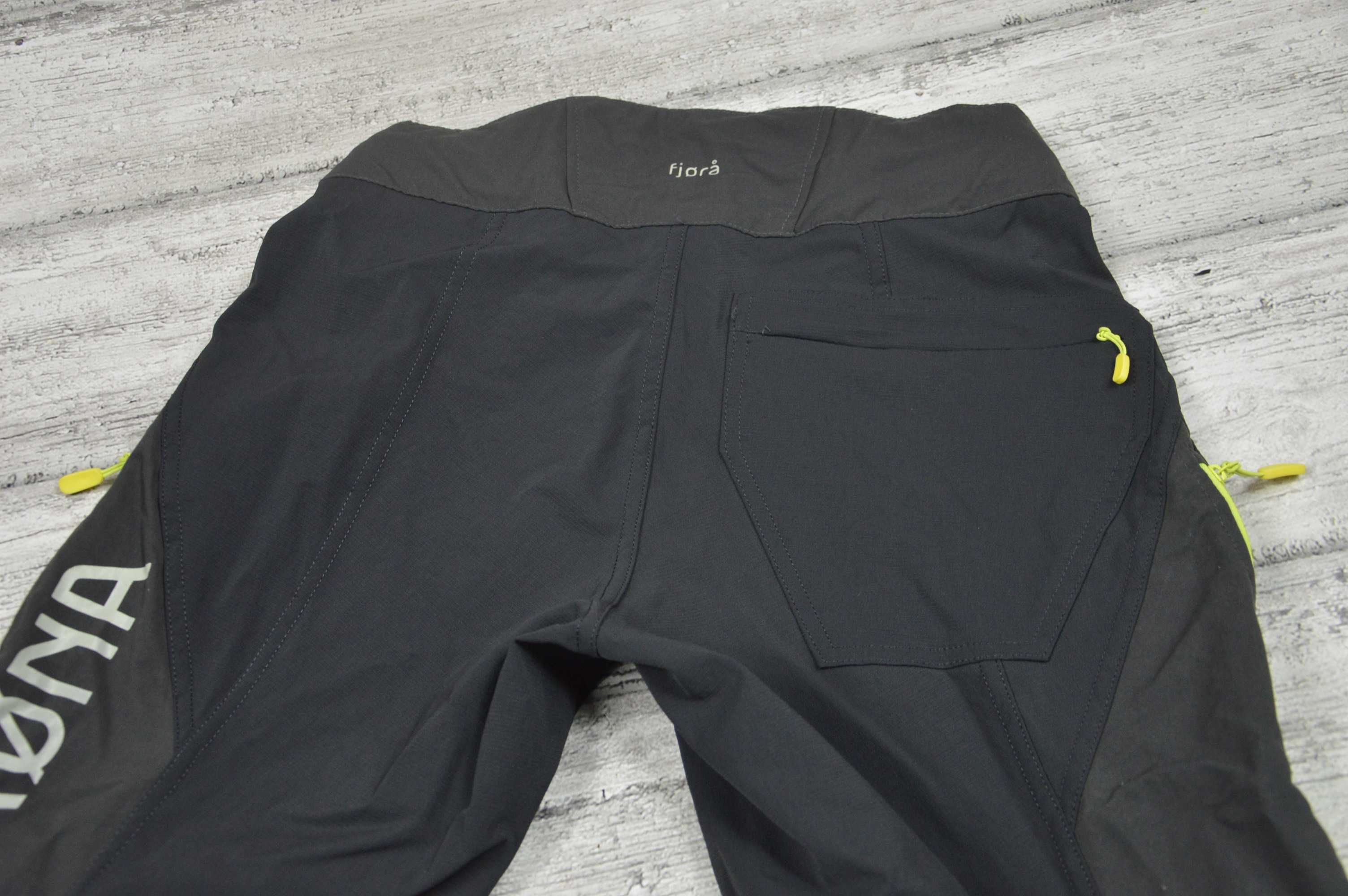 Norrona Fjora softshellowe meskie spodenki trekkingowe rowerowe S