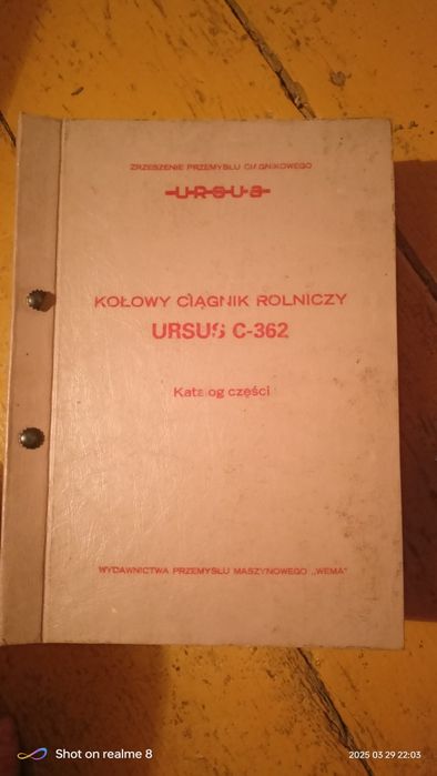 Katalogi i instrukcje naprawy ciągników rolniczych Ursus